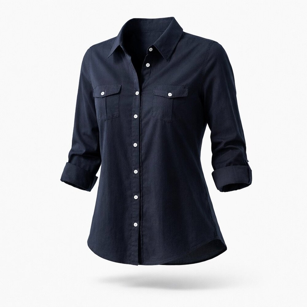 OLD NAVY Button down shirt, Roll up sleeve top with pockets